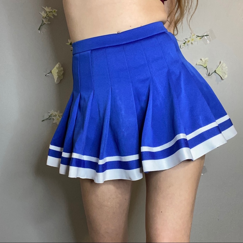Blue and White Cheer Skirt